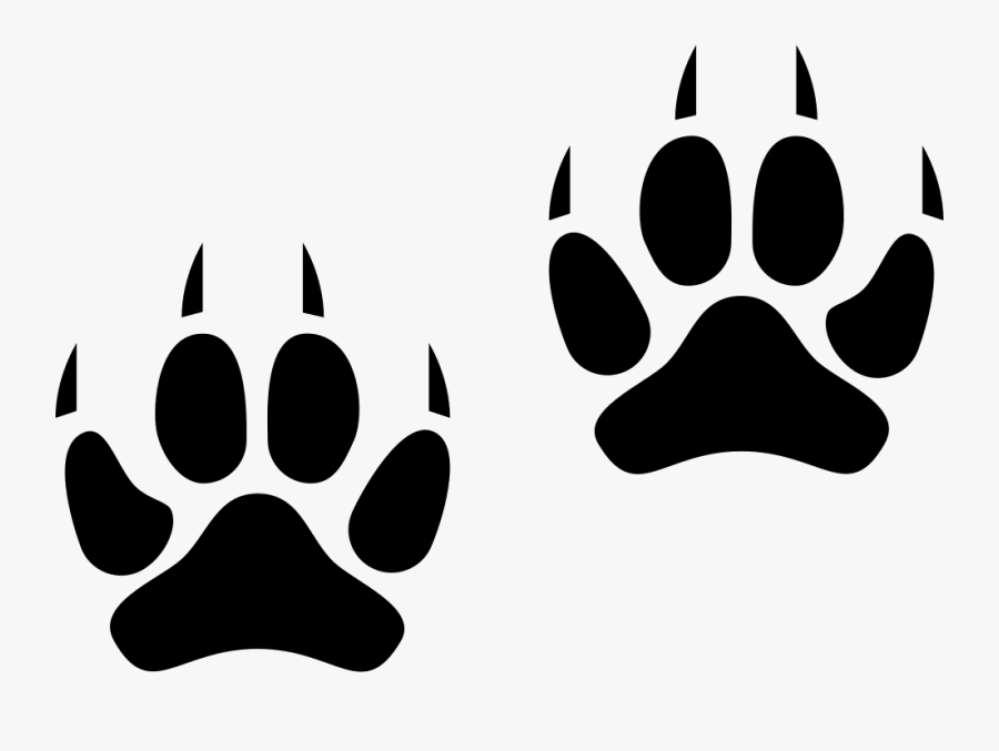 Paw Bengal Cat Animal Track Labrador Retriever Clip - Iberian Lynx Paw Print, Transparent Clipart
