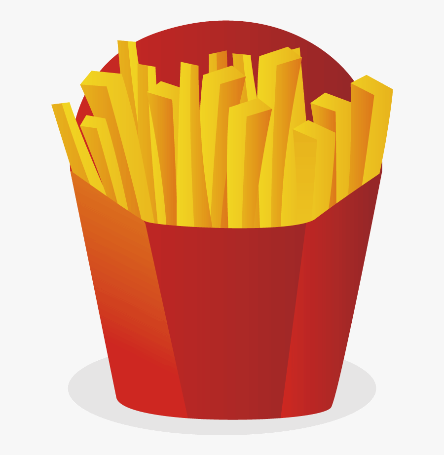 Hamburger French Fries Fast Food Junk Food - French Fries Vector Png, Transparent Clipart