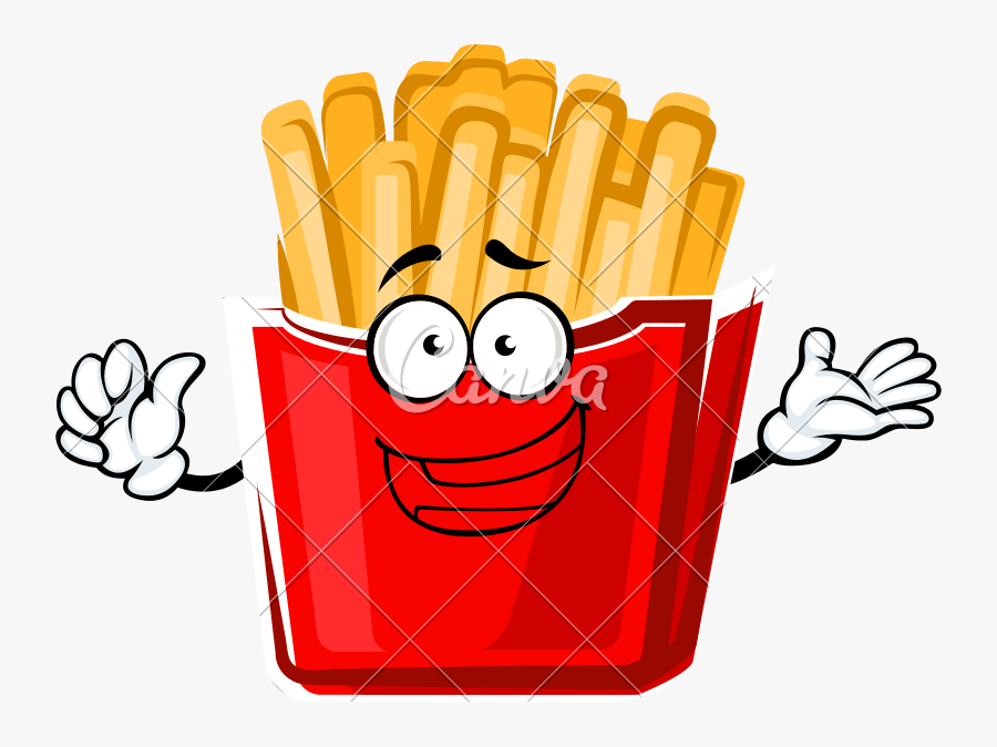 French Character Icons By - Cartoon French Fries Logo, Transparent Clipart
