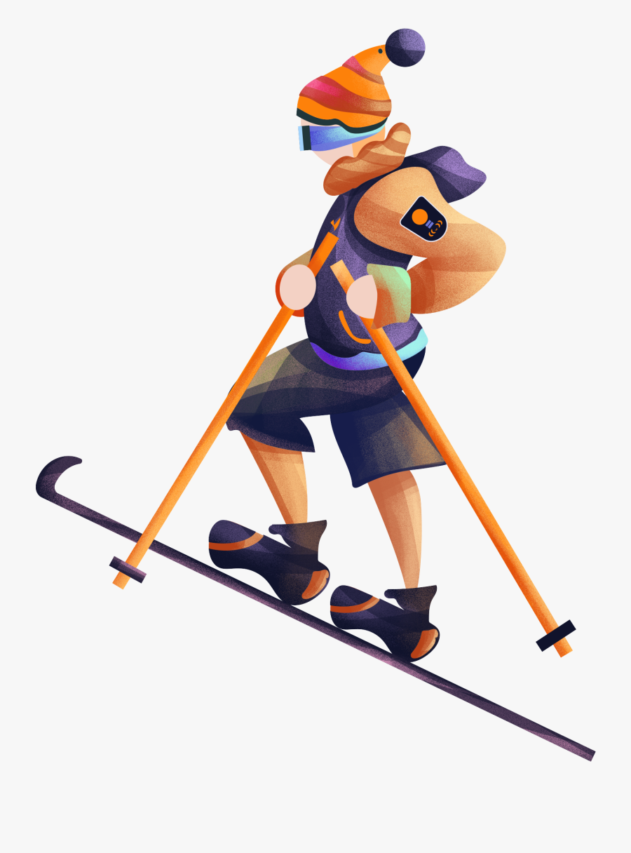 Transparent Nordic Skier Clipart - Nordic Skiing, Transparent Clipart
