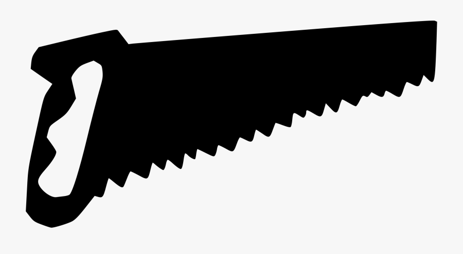 Clip Art Saw Blade Clipart - Black Hand Saw Clipart, Transparent Clipart