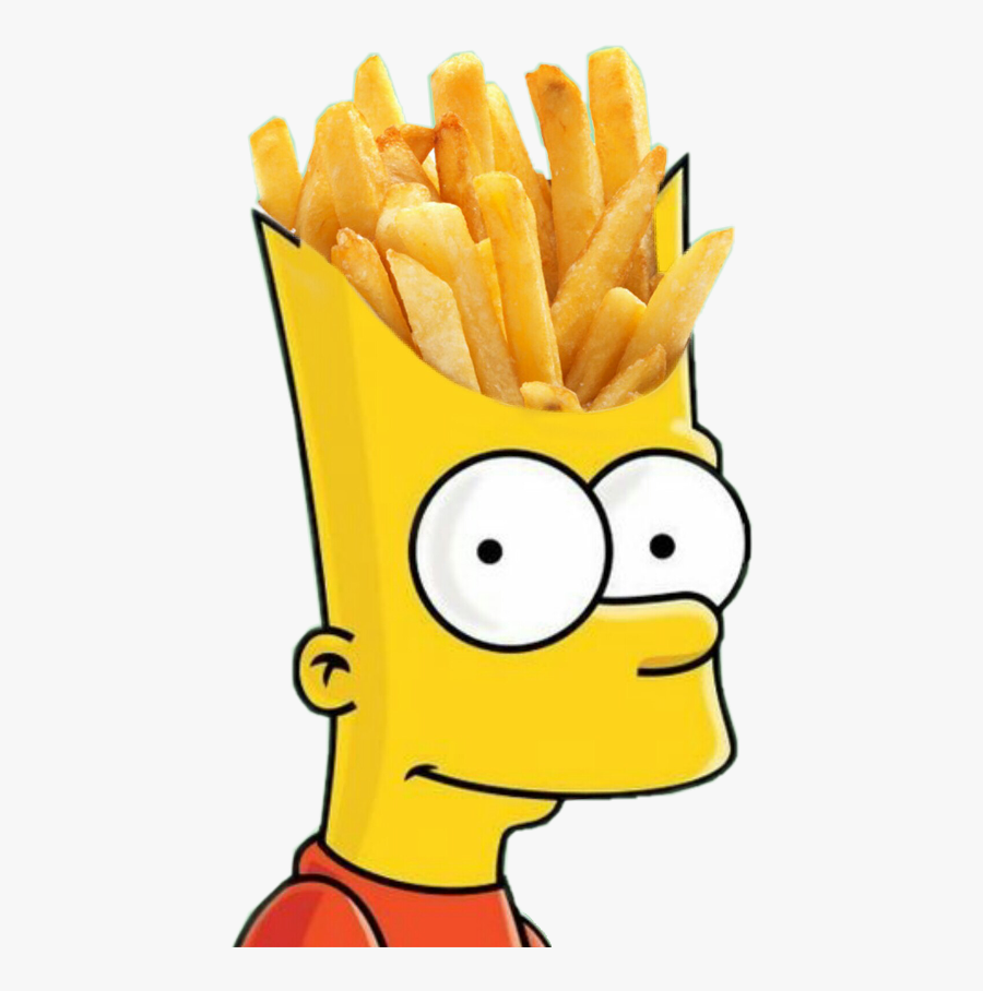 Scfrenchfry Frenchfry Freetoedit - Bart Simpson, Transparent Clipart