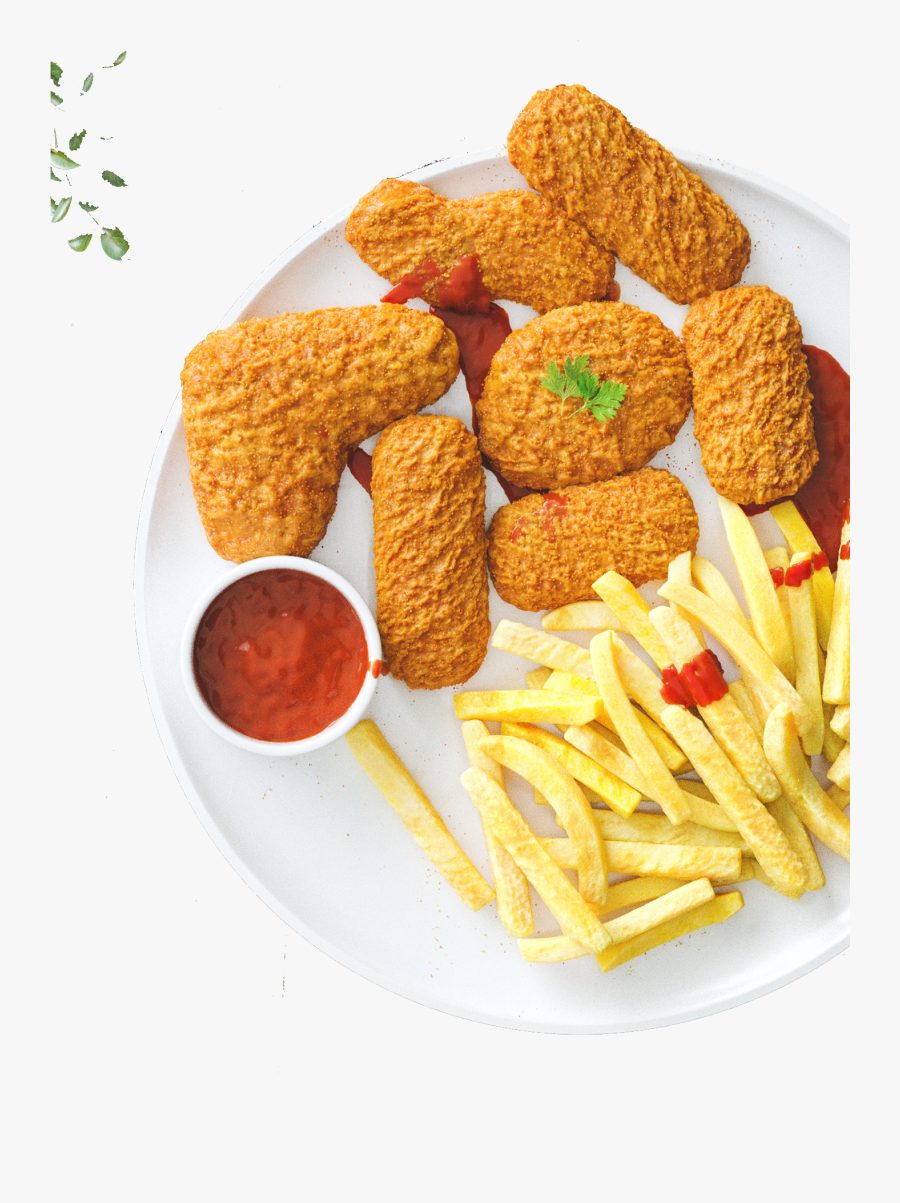 Clip Art Nugget Hamburger Fried Ketchup - French Fries And Nuggets, Transparent Clipart