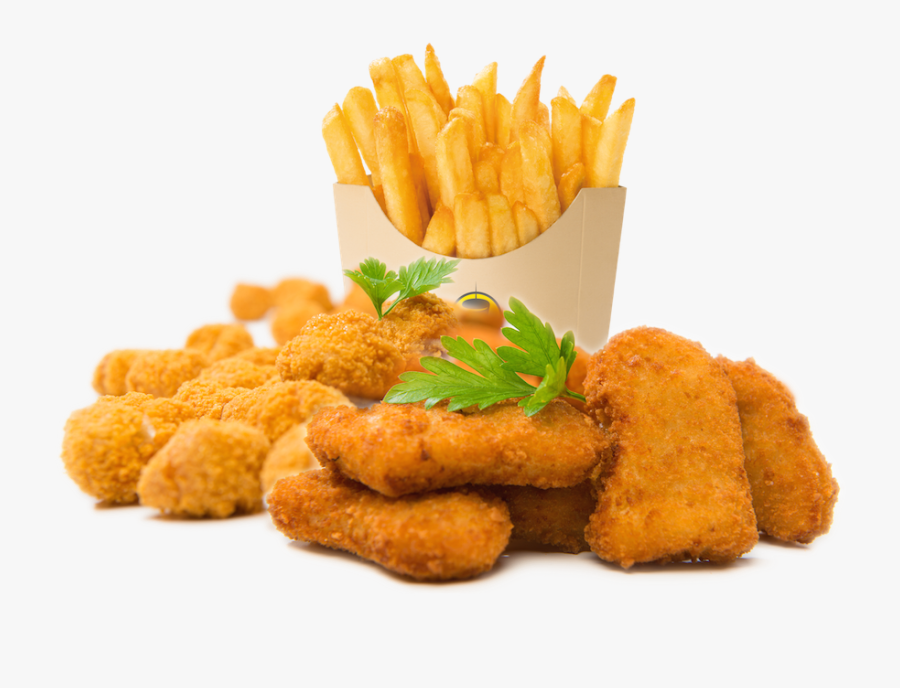 Clip Art Chicken Nuggets In French - French Fries And Nuggets Png, Transparent Clipart