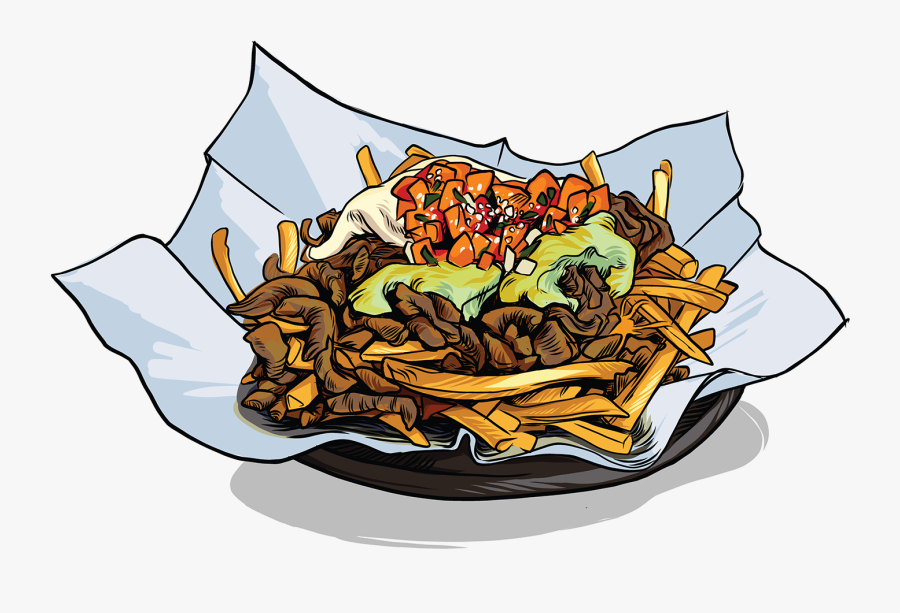 Mexican American Food Illustrations By Daisy Dee With - Cartoon Loaded Fries, Transparent Clipart