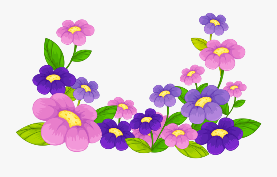 Png Flower And - Jar Flower Cartoon Png, Transparent Clipart