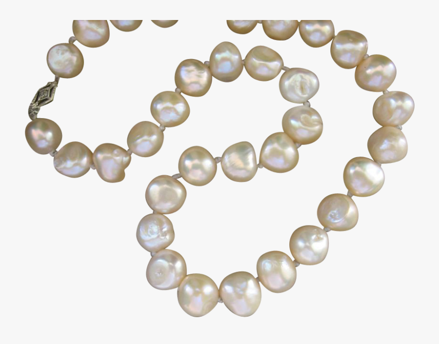 Clip Royalty Free Sring Sale Kt Diamond South Sea Baroque - Antique Baroque Pearl Necklace, Transparent Clipart