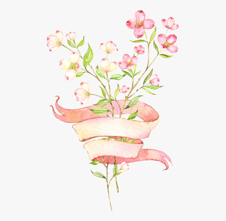 Hydrangea Clipart Hand Painted - Bouquet, Transparent Clipart