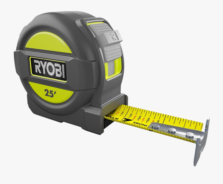 Measure Tape Png Photo Image - Ryobi Tape Measure, Transparent Clipart