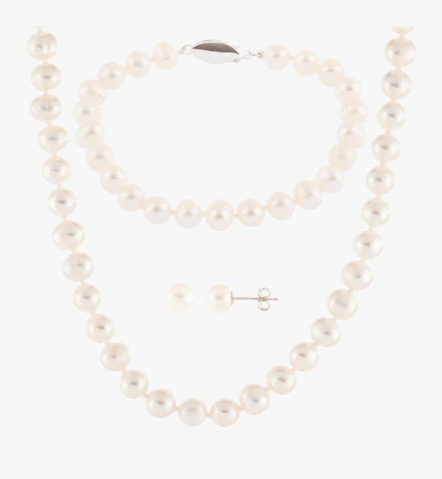 Transparent White Pearls Png - White And Pink Pearl Necklace, Transparent Clipart