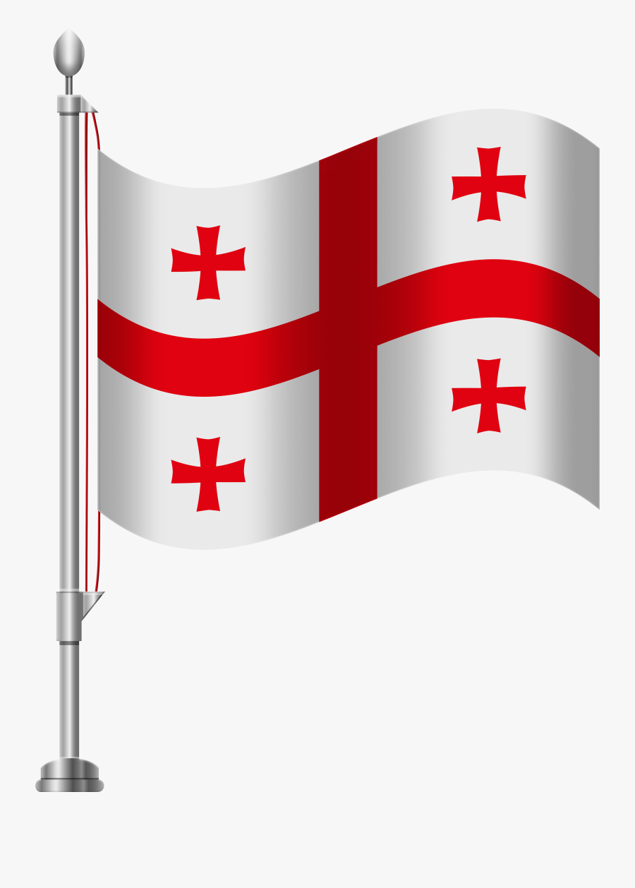 Georgia Flag Png Clip Art, Transparent Clipart