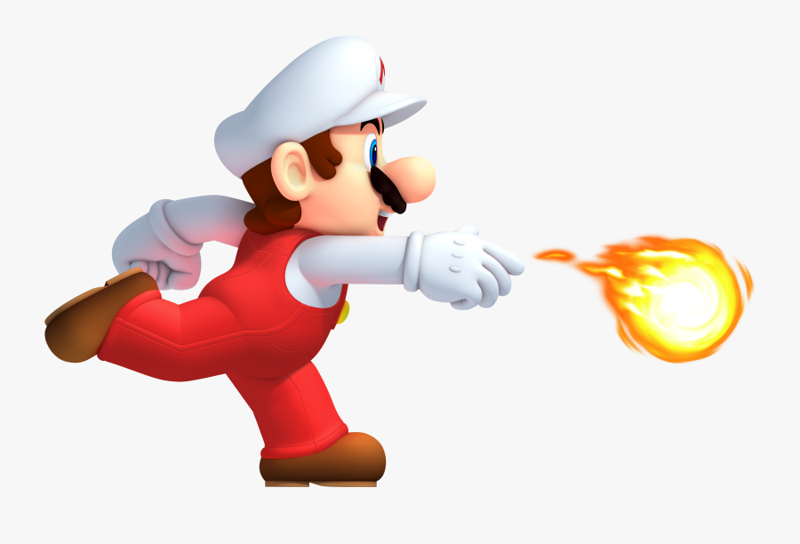 Running Fire Png Image - New Super Mario Bros Wii Fire Mario, Transparent Clipart