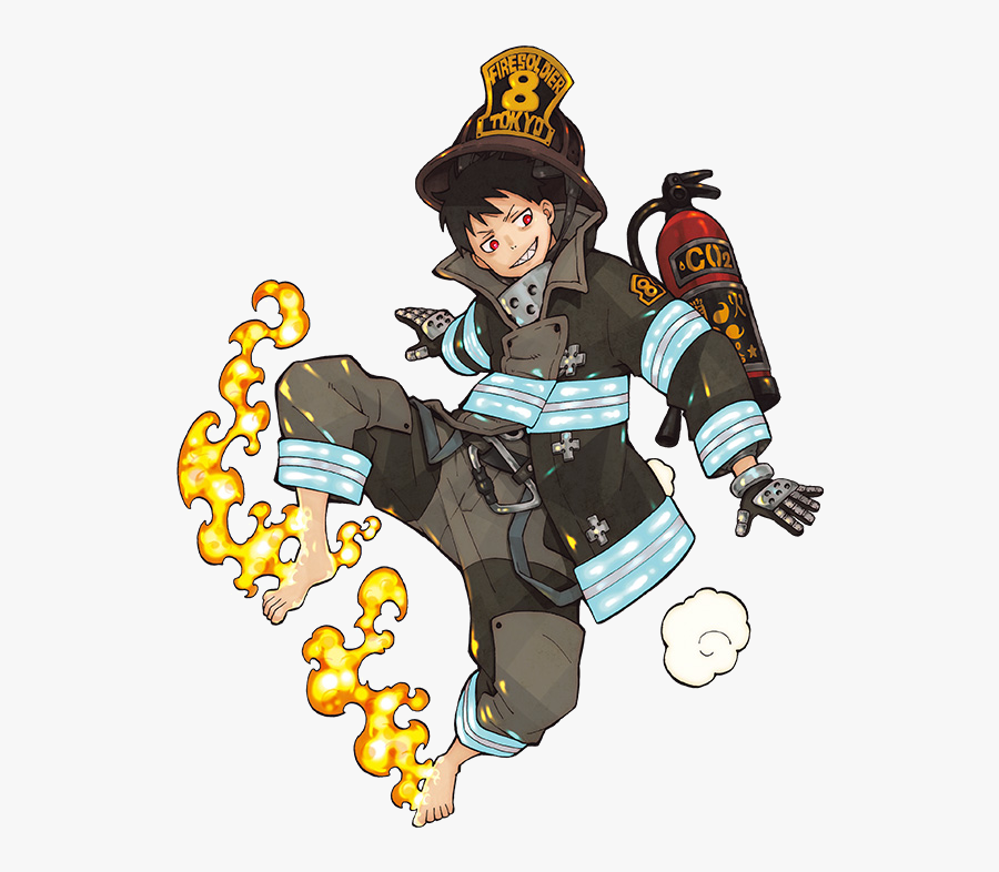Transparent Flame Emoji Png - Shinra Enen No Shouboutai, Transparent Clipart
