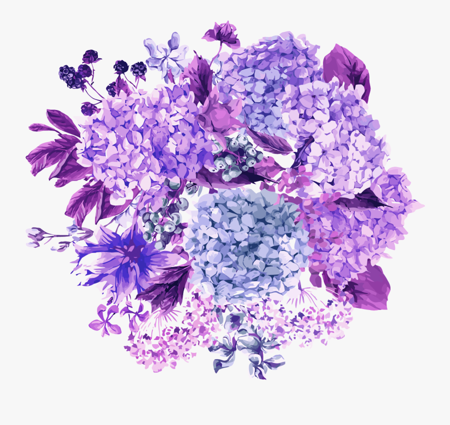 Clip Art Transprent Png Free Download - Hydrangea Floral Designs For Invitations, Transparent Clipart