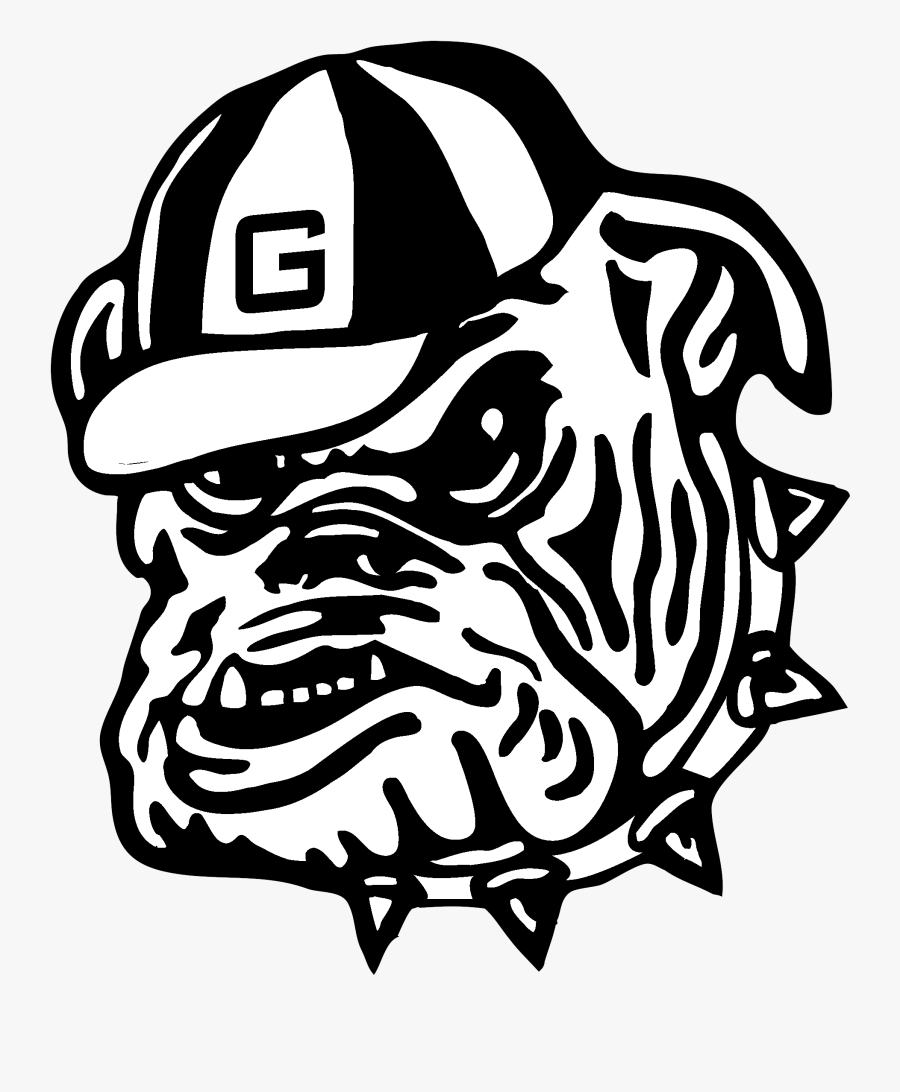 Georgia Bulldog Drawing Bulldogs Transparent Clipart - University Of Georgia Bulldogs Logo, Transparent Clipart
