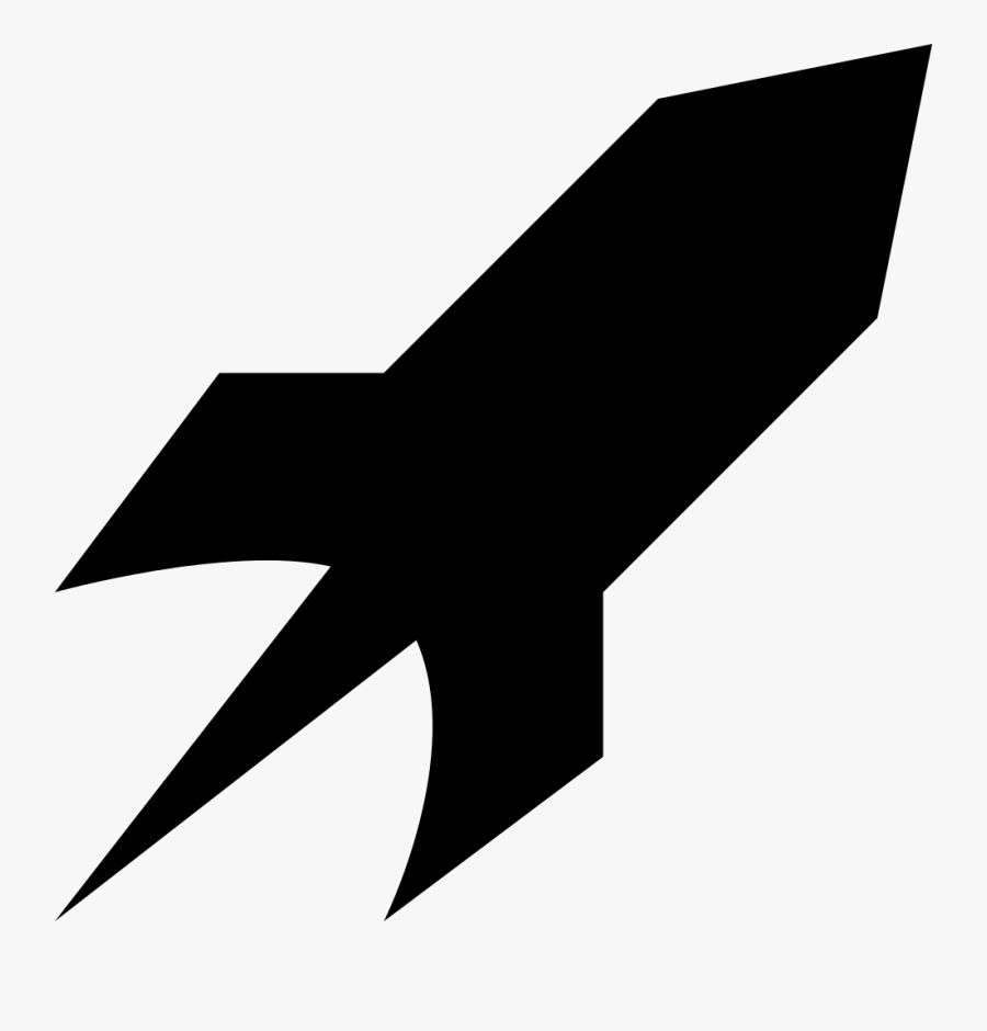 Transparent Chicken Leg Clipart - Silhouette Of A Rocket, Transparent Clipart