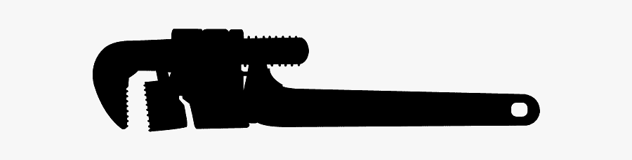 Pipe Wrench Stencil, Transparent Clipart