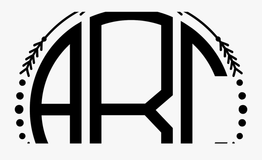 Clipart Baseball Monogram - Monogram Circle With Arrows, Transparent Clipart