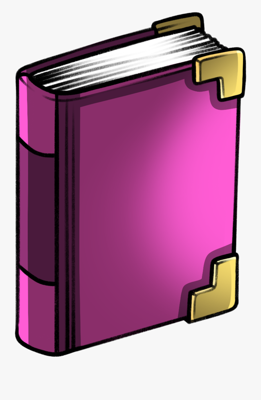Closed Book Clipart - Pink Closed Book Clipart, Transparent Clipart