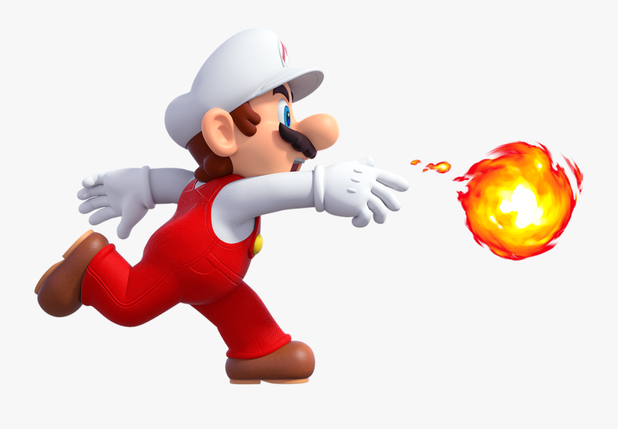 Fire Super Wiki The - Mario With Fire Flower, Transparent Clipart