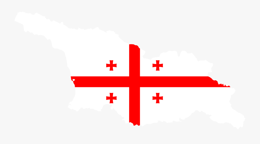 Angle,area,text - Georgia Flag Png, Transparent Clipart