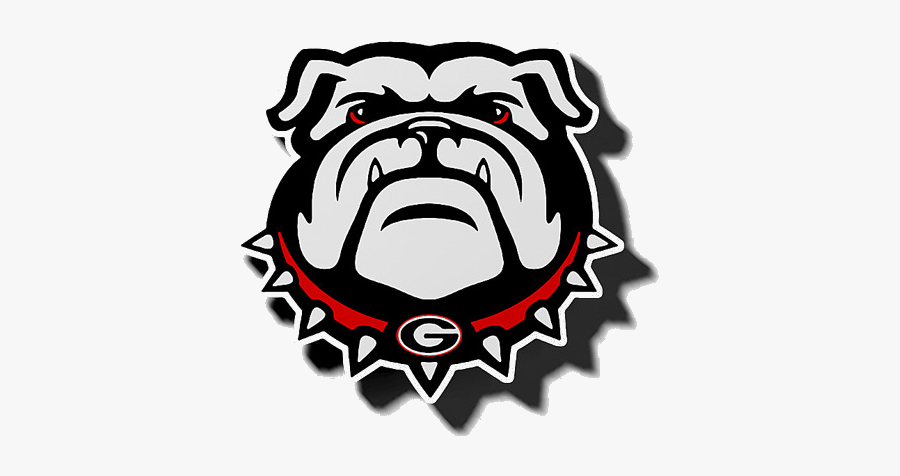 Georgia Bulldog Uga Clipart Bulldogs Football Mens - Georgia Bulldogs Logo Black, Transparent Clipart