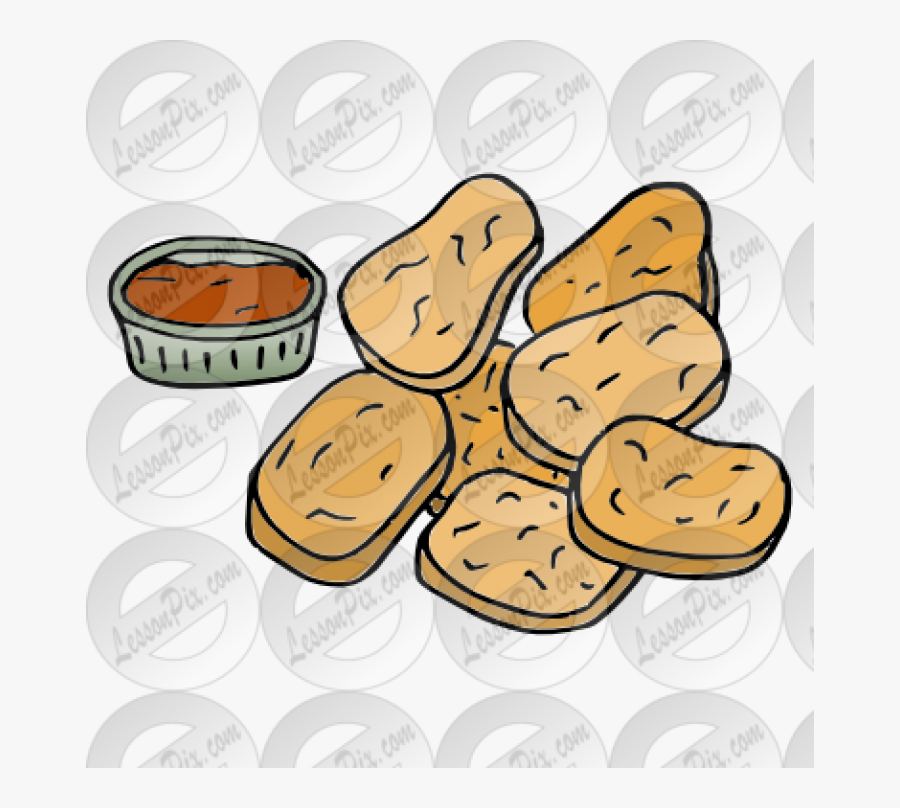 Transparent Chicken Nugget Png - Outline Of A Chicken Nuggets, Transparent Clipart