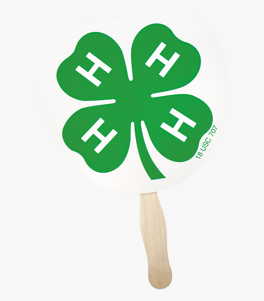 4-h Clover Hand Fan - 4 H Clover Clipart, Transparent Clipart