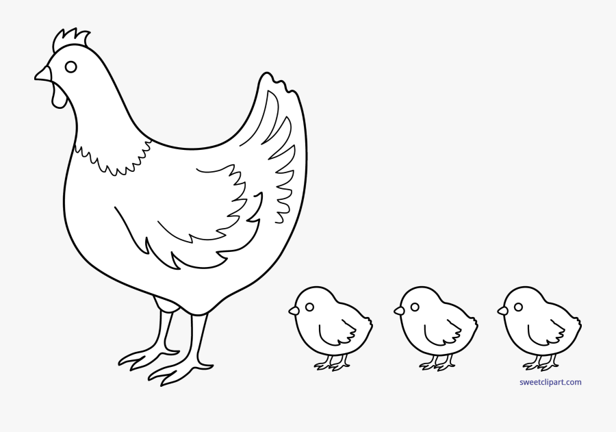 Clip Art Hen And Chicks Clipart - Chicken, Transparent Clipart