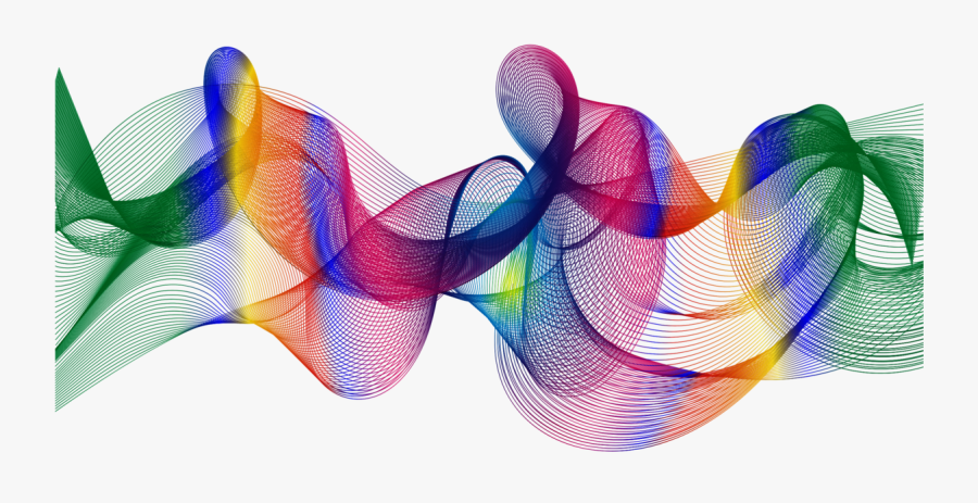 Transparent Awareness Ribbons Clipart - Colorful Net Abstract, Transparent Clipart