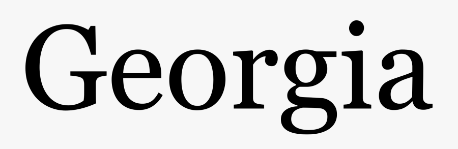 Clip Art Font Georgia - Georgia Font, Transparent Clipart