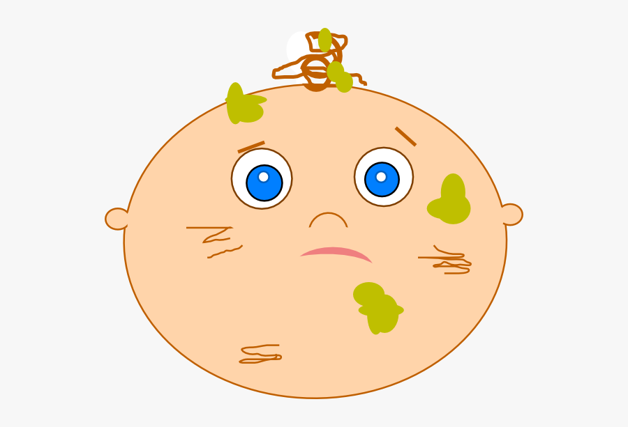 Messy Baby Svg Clip Arts - Cartoon, Transparent Clipart