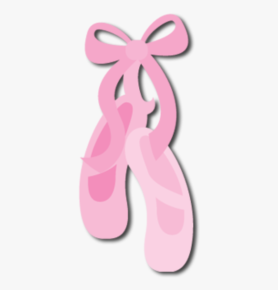 Pink Ballet Slipper Clipart, Transparent Clipart