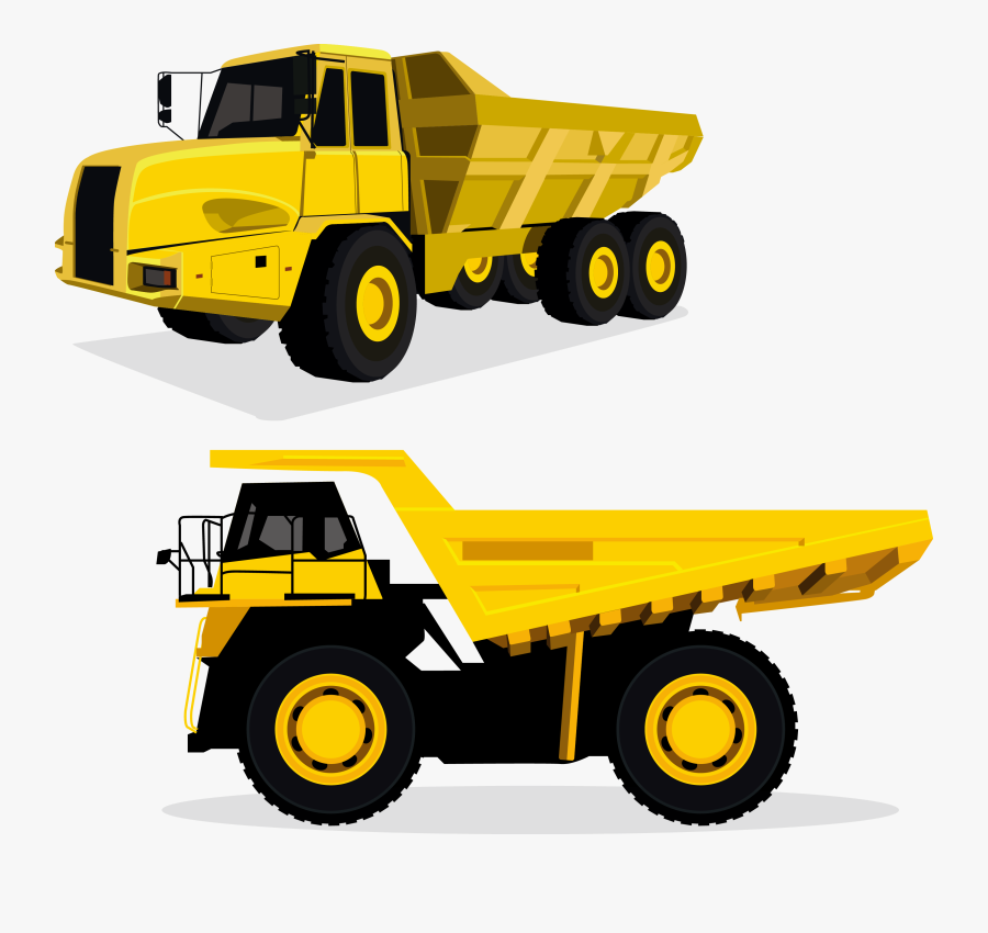 Dump Truck Car Euclidean Vector, Transparent Clipart