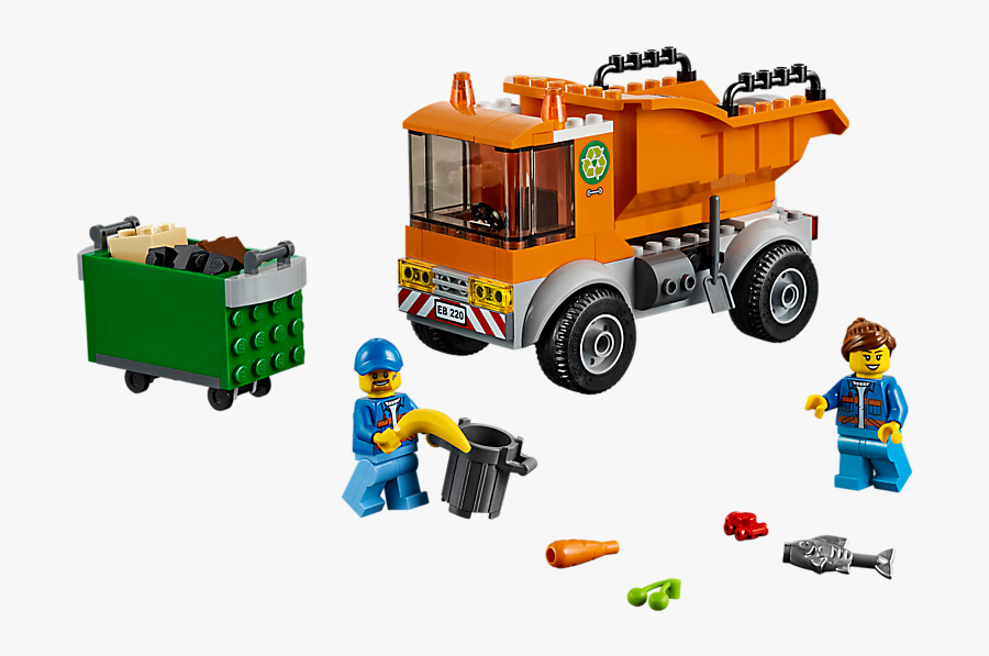 Transparent Garbage Truck Png - Lego 60220, Transparent Clipart