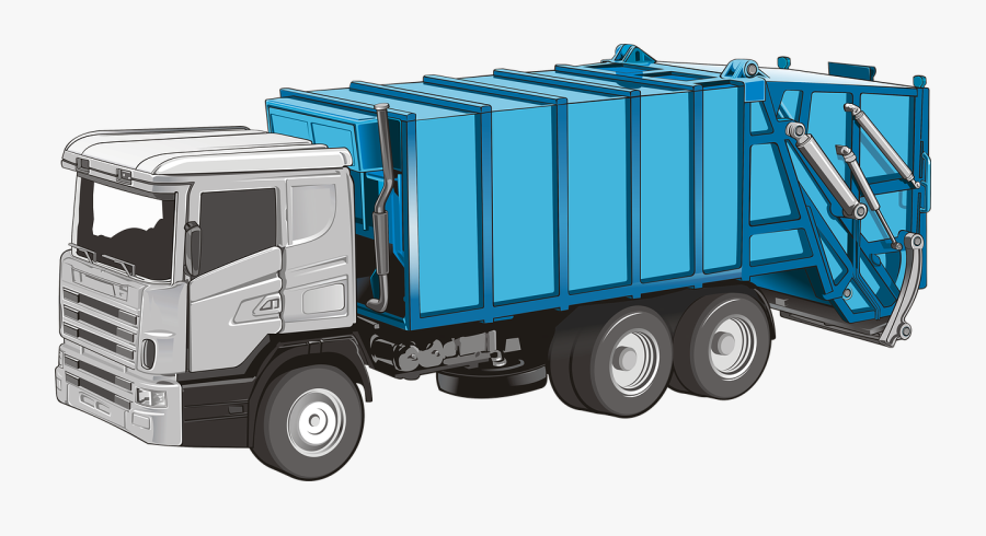 Hire Rubbish Removal Services London - Trash Truck Transparent Background, Transparent Clipart