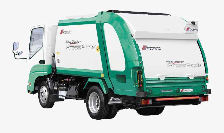 Garbage Truck, Transparent Clipart