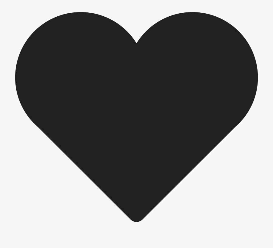 Heart Shape Heart Clipart Black And White , Png Download - Black Heart Silhouette Png, Transparent Clipart