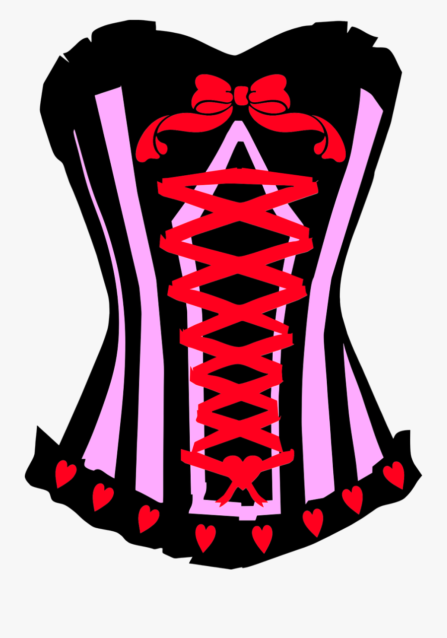 Corset Lace Underwear Free Picture - Espartilho Vetor, Transparent Clipart