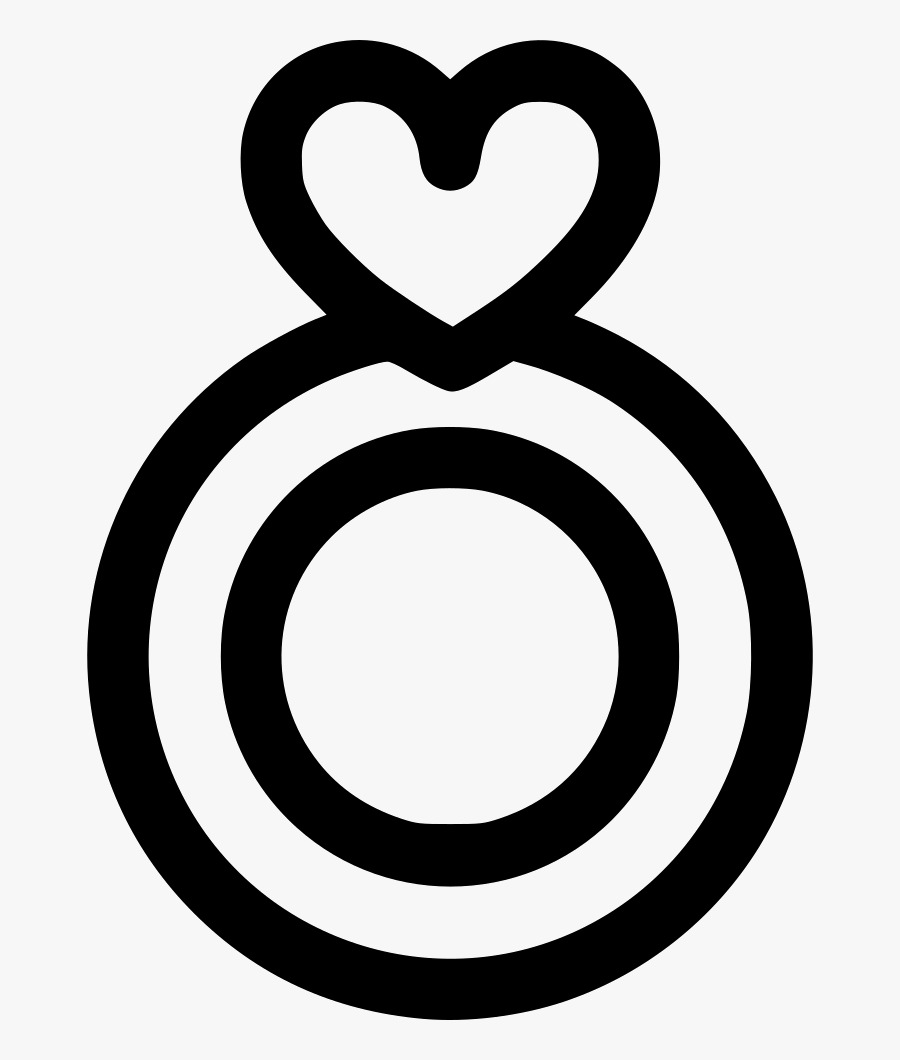 Transparent Teething Ring Clipart - Heart, Transparent Clipart