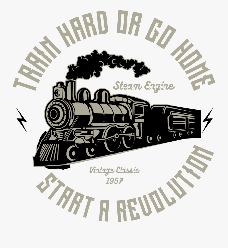 Steam Engine Train - T-shirt, Transparent Clipart