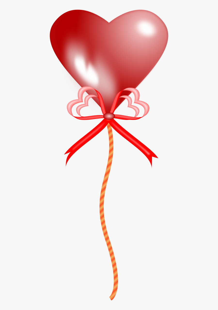 Transparent Orange Balloons Png - Heart Balloon, Transparent Clipart