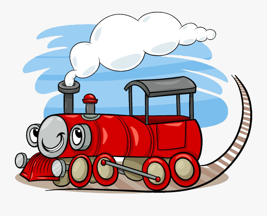 Steam Engine Train Drawing - Think I Can I Know I Can Train, Transparent Clipart