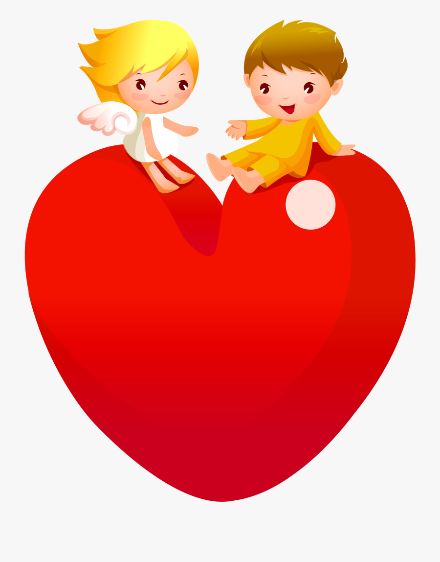 Transparent Angels Clipart - Whatsapp Dp Love Couple Hd, Transparent Clipart