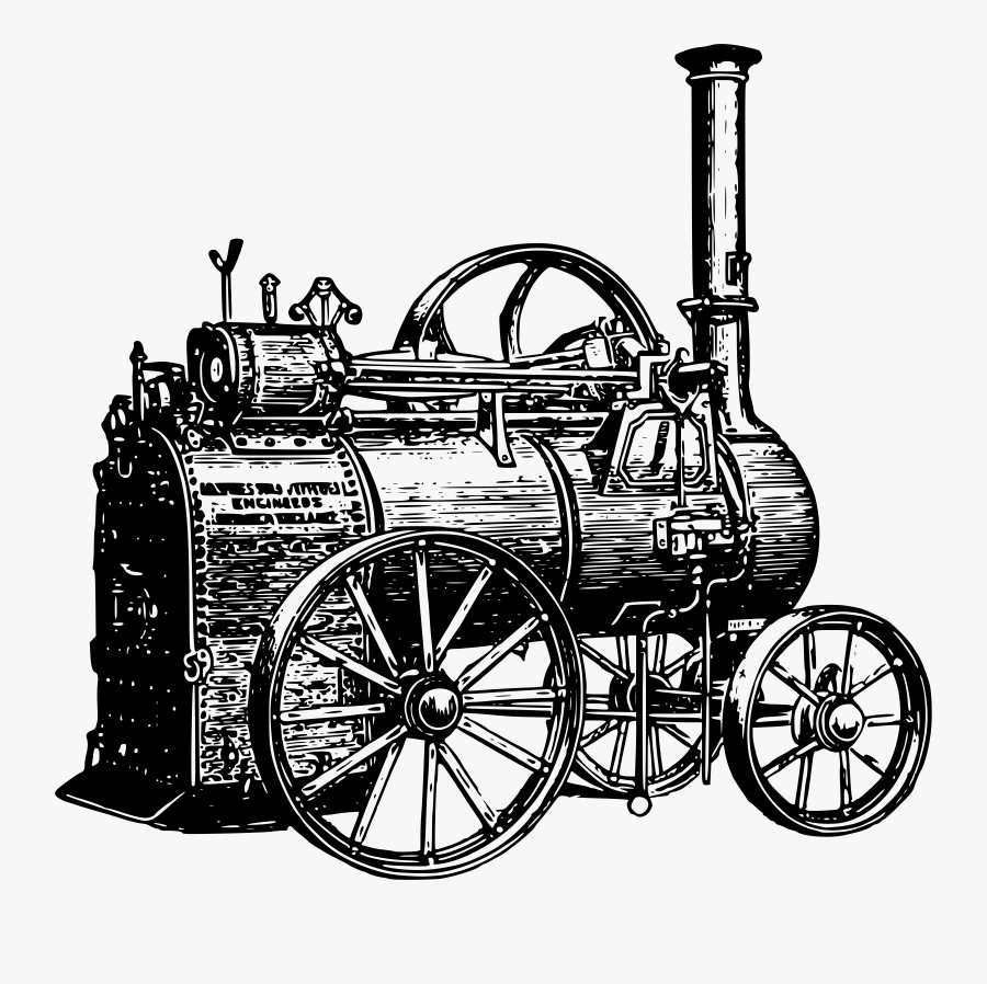 Clipart - Industrial Revolution Steam Engine Clipart, Transparent Clipart