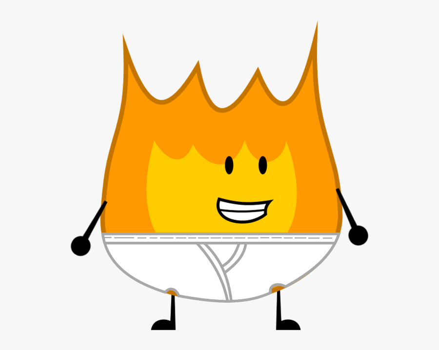 Fiery Boy"s Underwear - Battle For Dream Island Fiery, Transparent Clipart