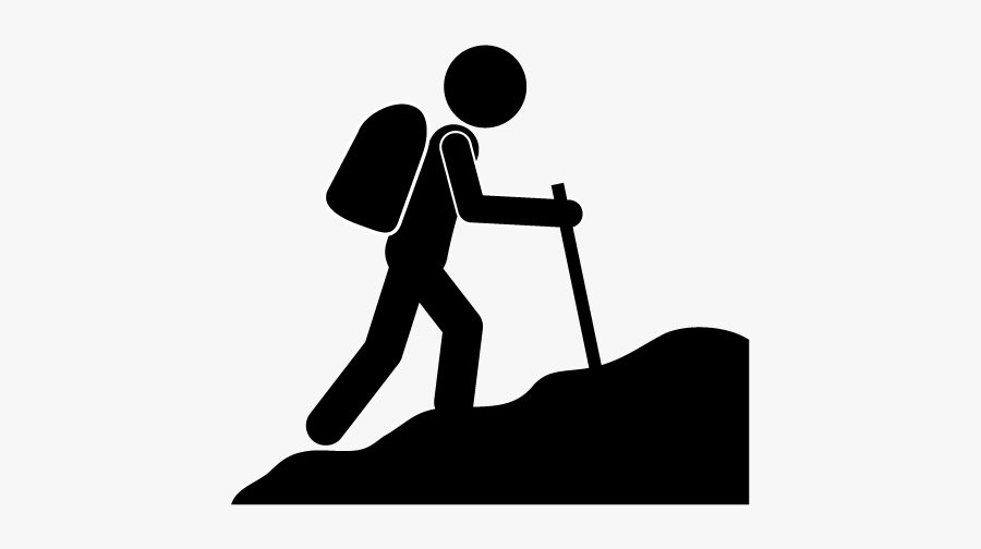 Mountaineering Computer Icons Climbing Clip Art - Climbing A Mountain Clipart, Transparent Clipart