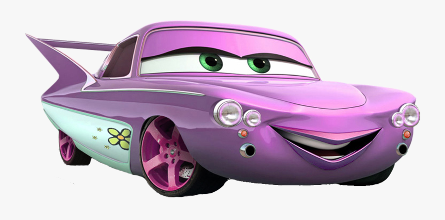 Cars Mcqueen Lightning Mater Flo Pixar Clipart - Flo On Lightning Mcqueen, Transparent Clipart