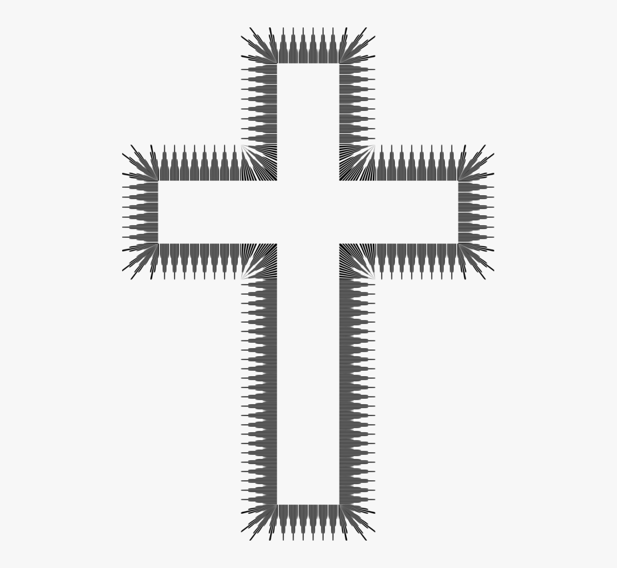 Symbol,cross,art Deco - Cross, Transparent Clipart