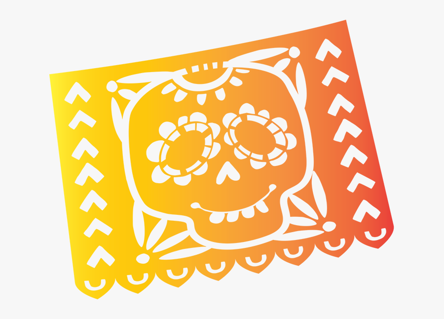 Sunset Papel Picado Decoration, Transparent Clipart